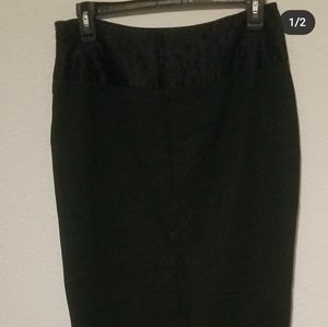 black stretch skirt